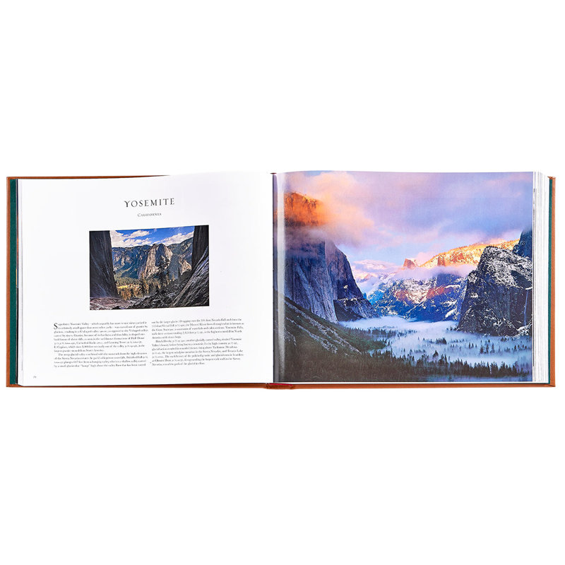 Graphic Image Treasured Lands, CoffeeTable Book, Leather, Tan