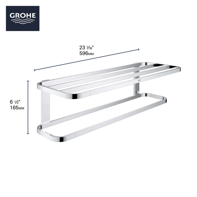 Selection Wall Mounted Towel Stand, StarLight Chrome