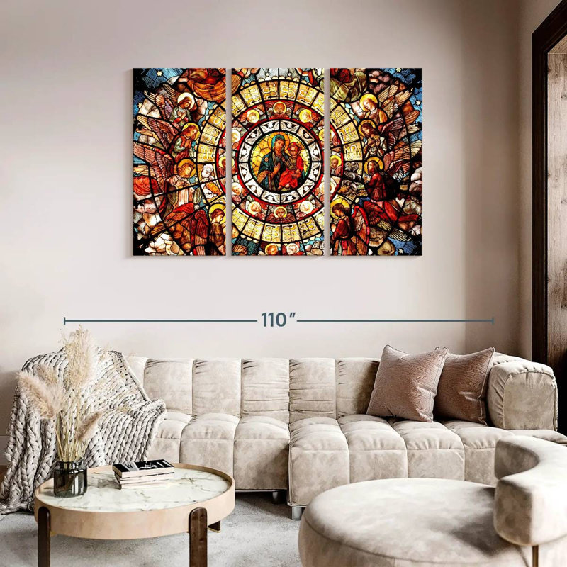 " Church Window " Print, 48" H x 74" W x 1.25" D