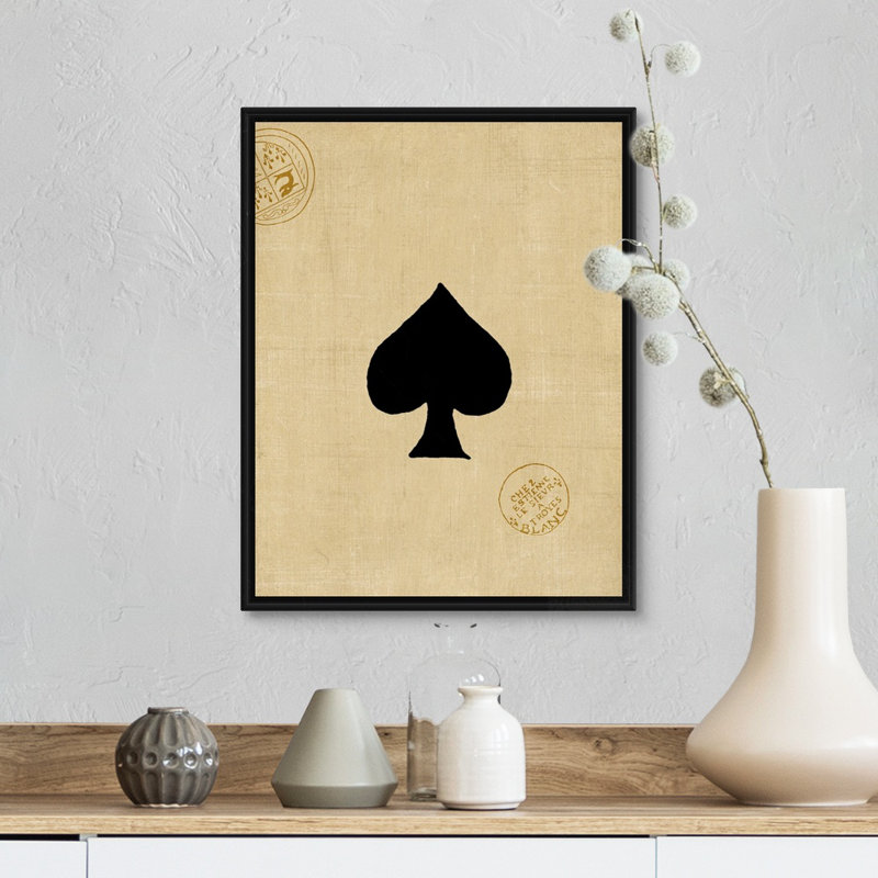 « Small Spade » par vision studio-impression, Cadre noir, H 32 po x l 26 po x P 1,75 po