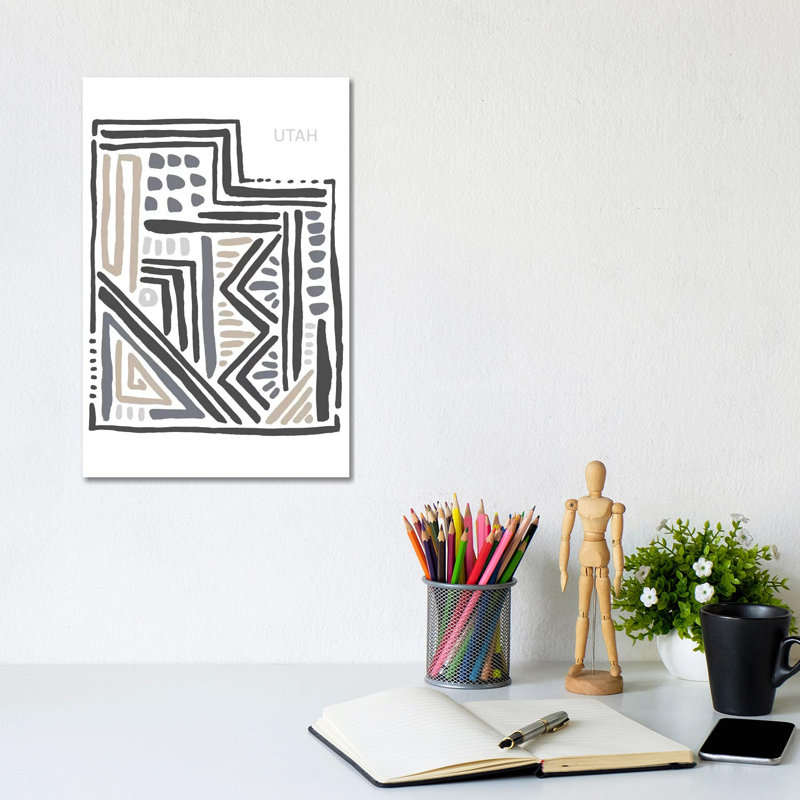 Utah by Statement Goods - Gallery-Wrapped Canvas Giclée on Canvas, 20.32 cm H x 30.48 cm W, Canvas