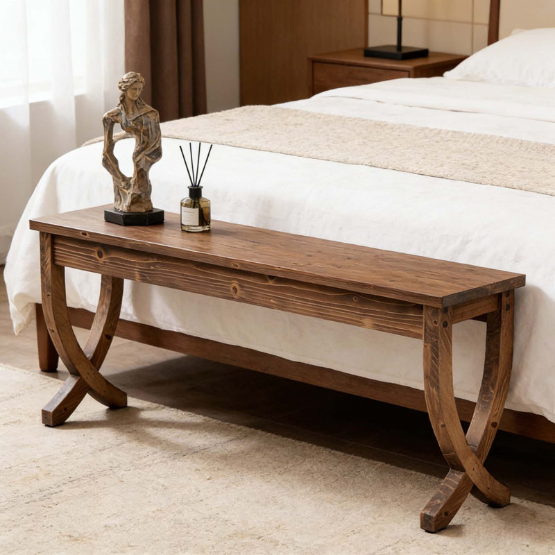 Rustic Entryway Console Table with Farmhouse Charm