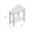 Laurent Solid + Manufactured Wood Wedge Table-543730697