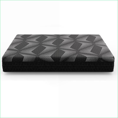 Mattresses King Size 11'' Waterfall-Top Medium Feel Copper Cooling Hybrid Pressure Relieving, Greenguard Gold Certified, Made in USA | Polyurethane | Black