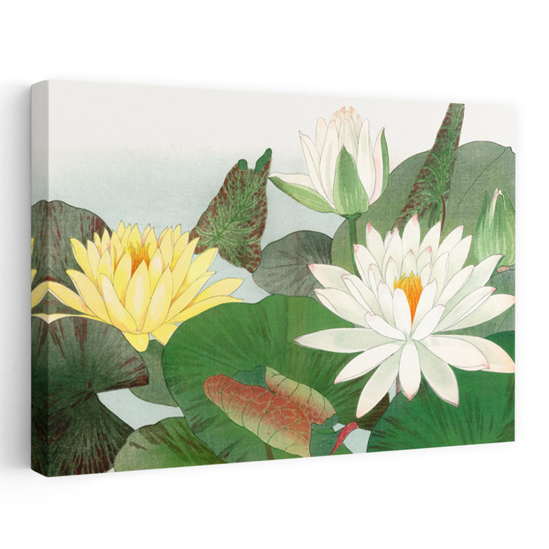 Art contemporain contemporain abstrait fleur de lotus, H 24 po x l 16 po