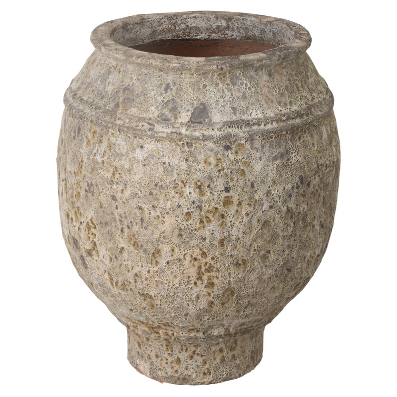 Pot de fleurs en céramique Ekansh, H 31,5 po x l 24,5 po x P 24,5 po