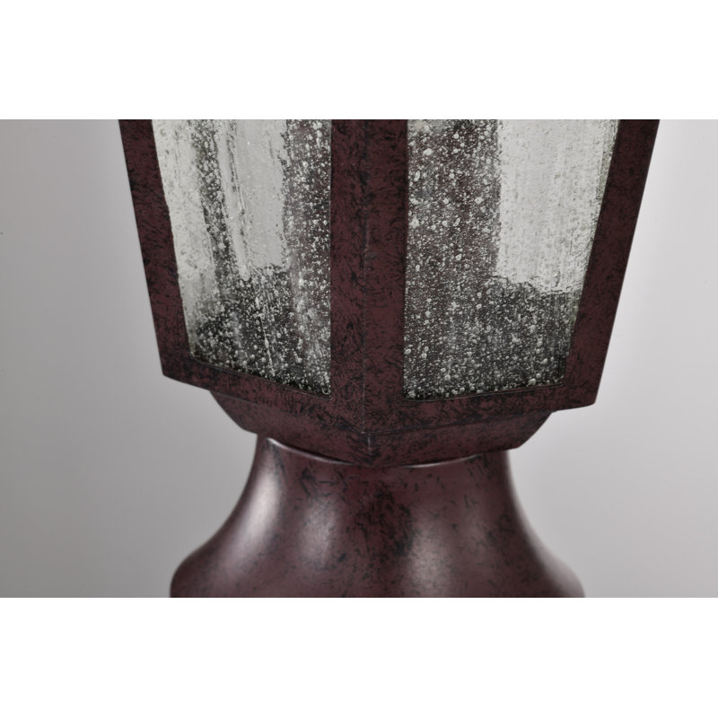 Tête de lanterne 1 lumière H 14,25 po Mayer, Bronze vieilli