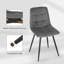 47cm H Velvet Upholstered Side Chair-961056536