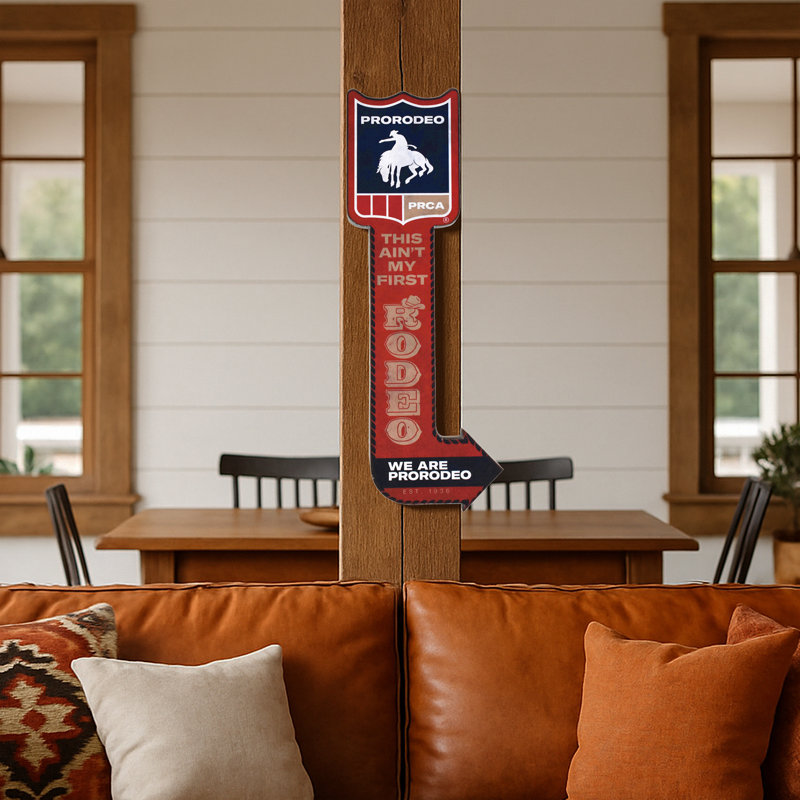 American Art Decor en forme de flèche "This Ain pas My First Rodeo"