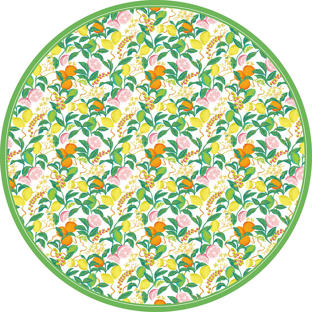 Citrus Vinyl Floor Mat Wildon Home® Rug 