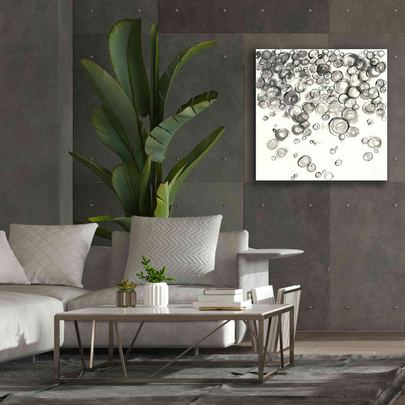 «Elghomari Bubbles IV» par Chris Paschke - reproduction d'art sur toile tendue, L 37 po x H 37 po