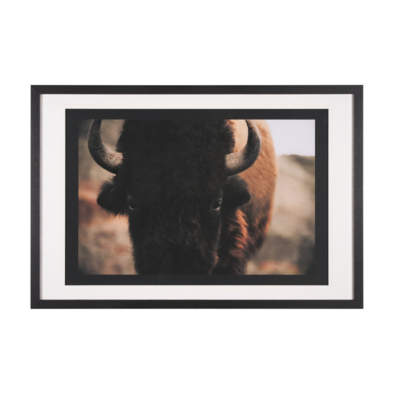 Stare Down by Chad Mackay a Hand Embelished Textured Framed Art Print Matted under Glass