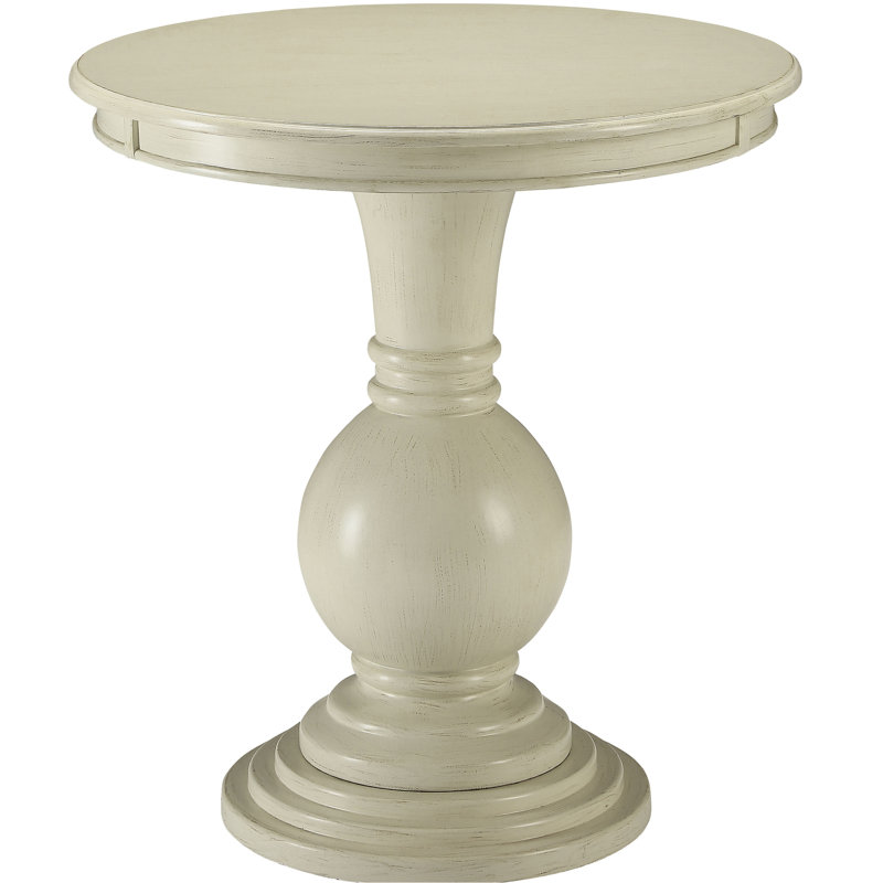 Table d'appoint moderne blanche moderne avec piédestal pour décoration de salon