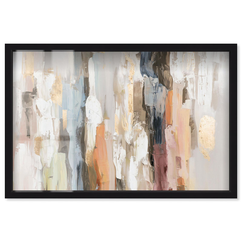 «Inner World I Boho Decor Shadowbox» par Art Remedy, H 11 po x l 16 po, Noir