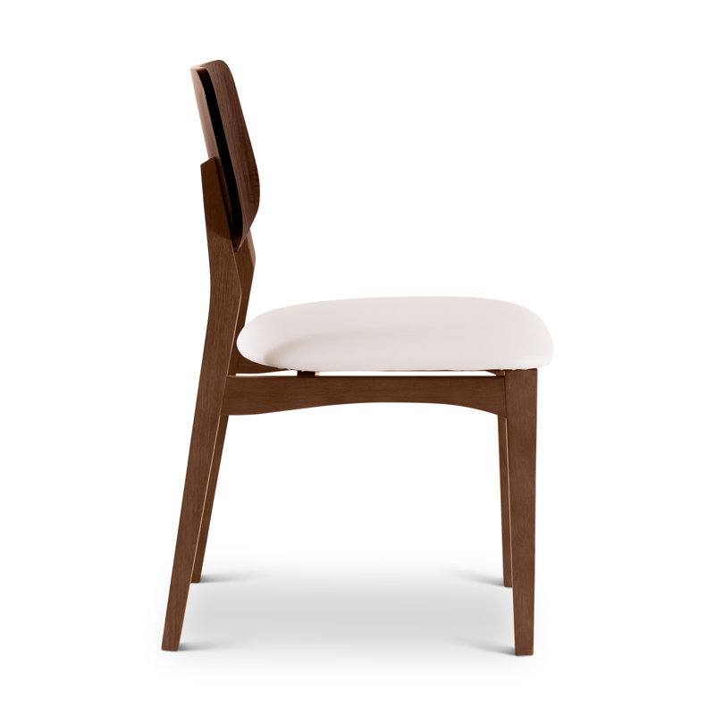 Ena Side Chair, Shimmy Cream / Nogal