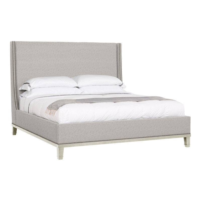 Michael Weiss Solid Wood Wingback Bed, Navada Granite, Wrenn