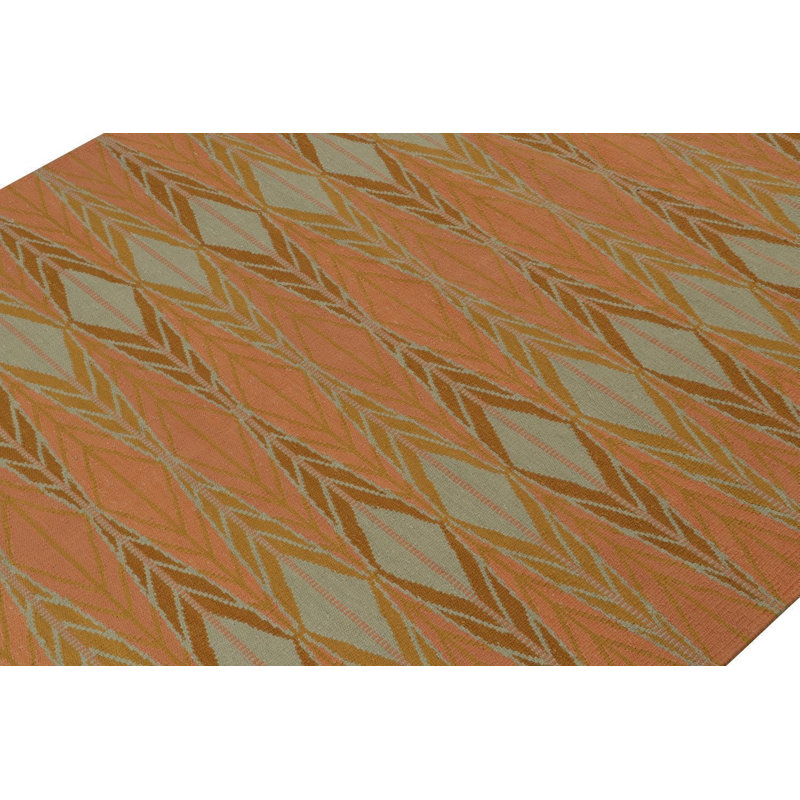 Scandinavian Wool Geometric Area Rug, Rectangle 14' x 20'