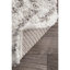 Tapis de couloir à poil long à motif de treillis pour le salon, la chambre à coucher, la salle à manger, la chambre de bébé, le vestibule Kosinski, blanc/ gris-16556777