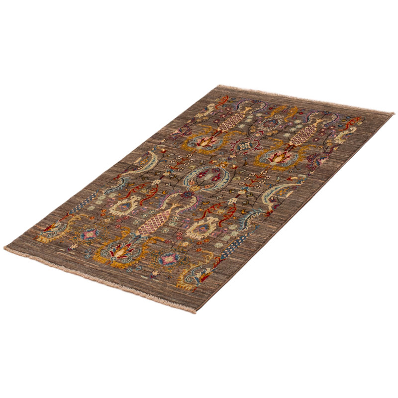 Zaniylah Performance Hand Knotted Wool Indoor Rug