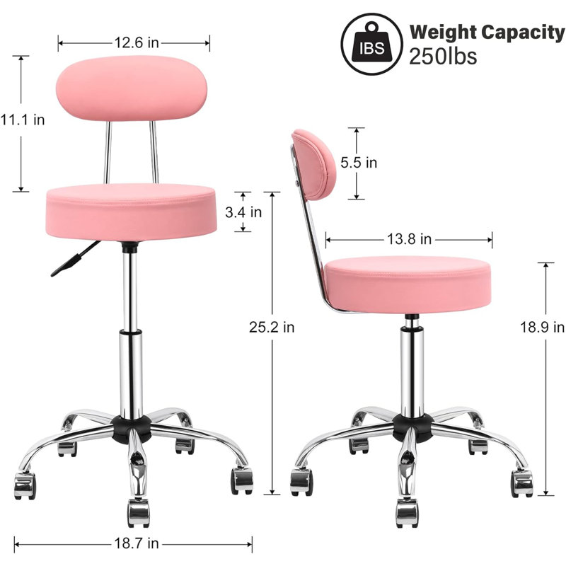 Tabouret de bar Swival, Rose