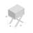 Filigree Solid + Manufactured Wood Mirrored Diamond X Base Side Table-259359272