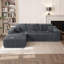 Canapé modulaire 105 po avec méridienne en L 105 po, canapé modulaire moderne avec assise profonde, canapé rembourré pour le salon et la chambre à coucher, aucun assemblage requis-122507502-121023634