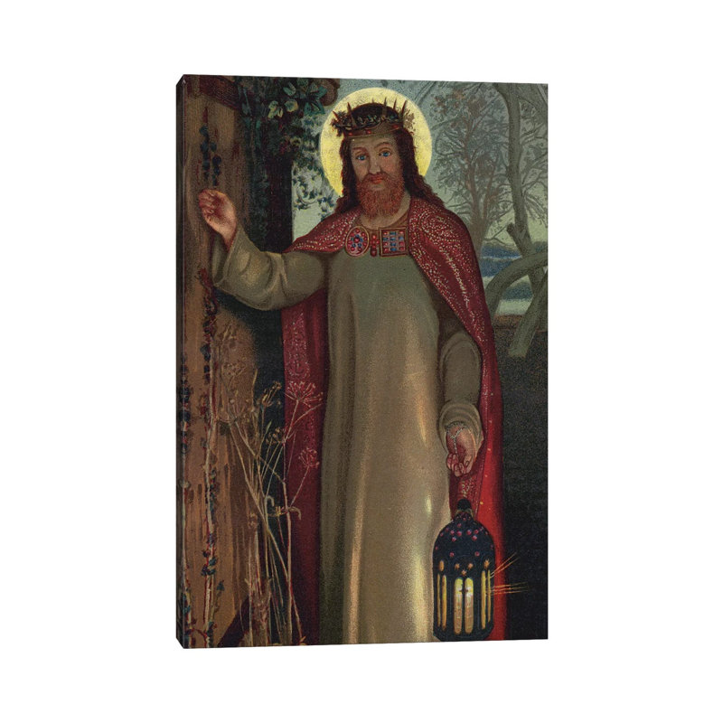 The Light Of The World by William Holman Hunt - Wrapped Canvas Print, 30.48 cm H x 45.72 cm W