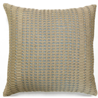 Embroidered Reversible Throw Pillow