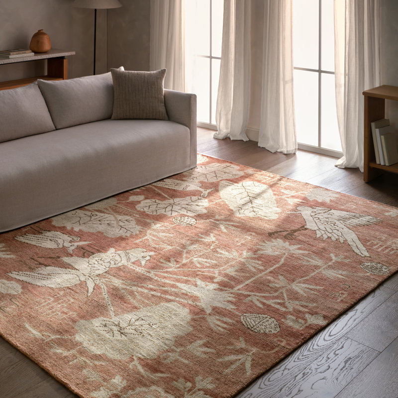Jaipur Living Plumari Handknotted Transitional Red Area Rug (6'X9'), Rectangle 8' x 10'