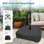 15Ft X 9Ft Patio Double-Sided Umbrella With Base & Crank, Extra Large Rectangular Outdoor Umbrella For Patio, Lawn & Garden-5442343