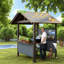 Pavillons et abris de jardin modernes en acier avec rangement - Abri barbecue extérieur