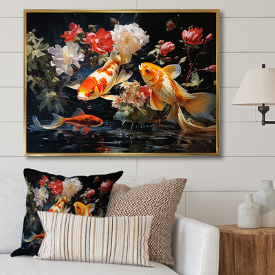 " Japon Yellow And Red Golden Koi I "