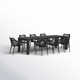 Farrah 39.37'' Rectangular 8 - Person Outdoor Dining Set