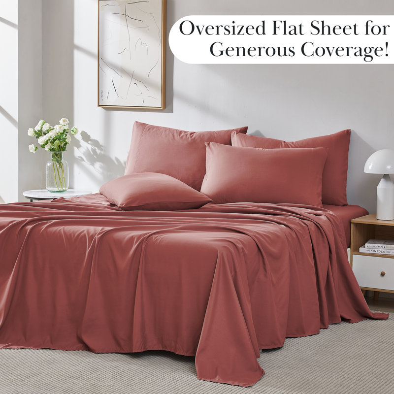 Vilano Springs Extra Deep Pocket Sheet Set, 6-Piece Ultra Soft Microfiber Sheets and Pillow Cases, Wrinkle Resistant, Easy Care