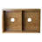 32.63'' L Double Bowl Wood Kitchen Sink