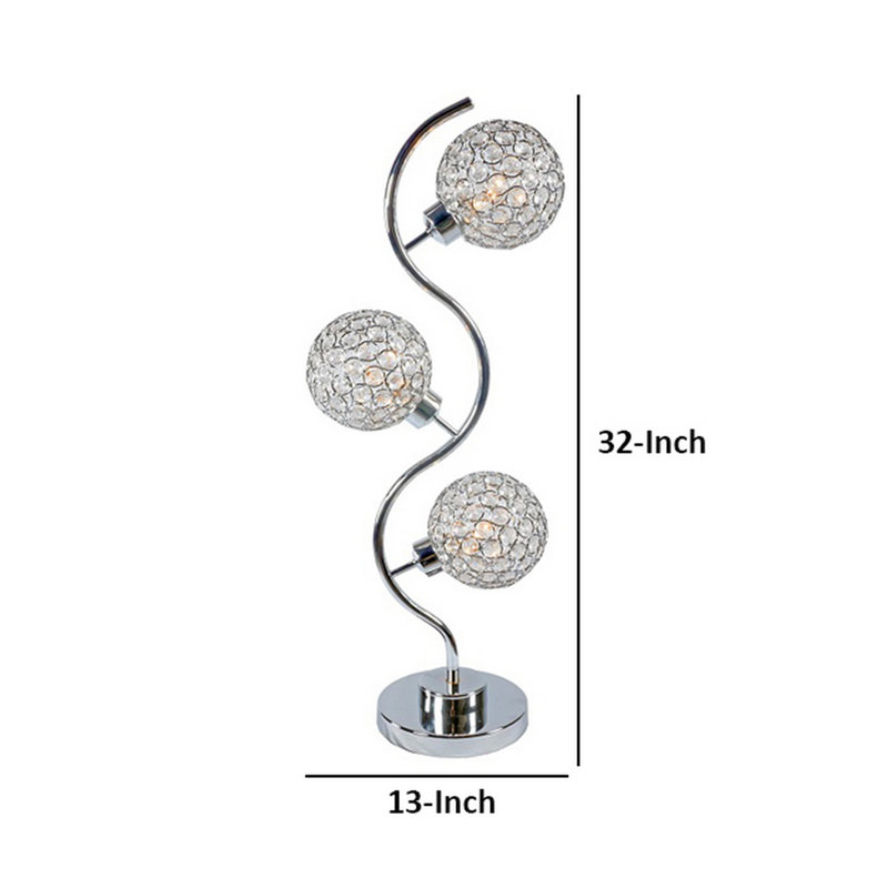 Lampe de table en métal Meryssa