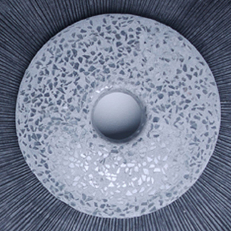 Sandstone, Fine Polished, Double Layer With Glass Pieces - Wall Decor, 20" H x 20" W x 1" D