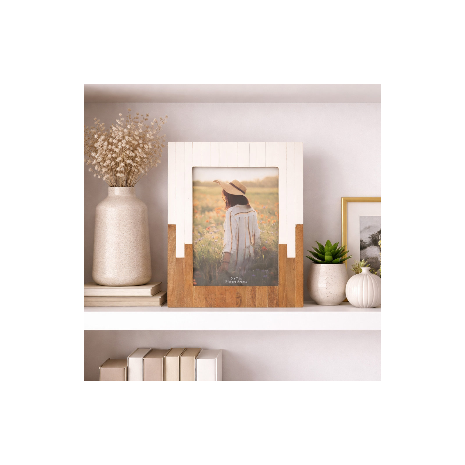 Sagebrook Home Waverly Decorative Photo Frame, 5" x 7"