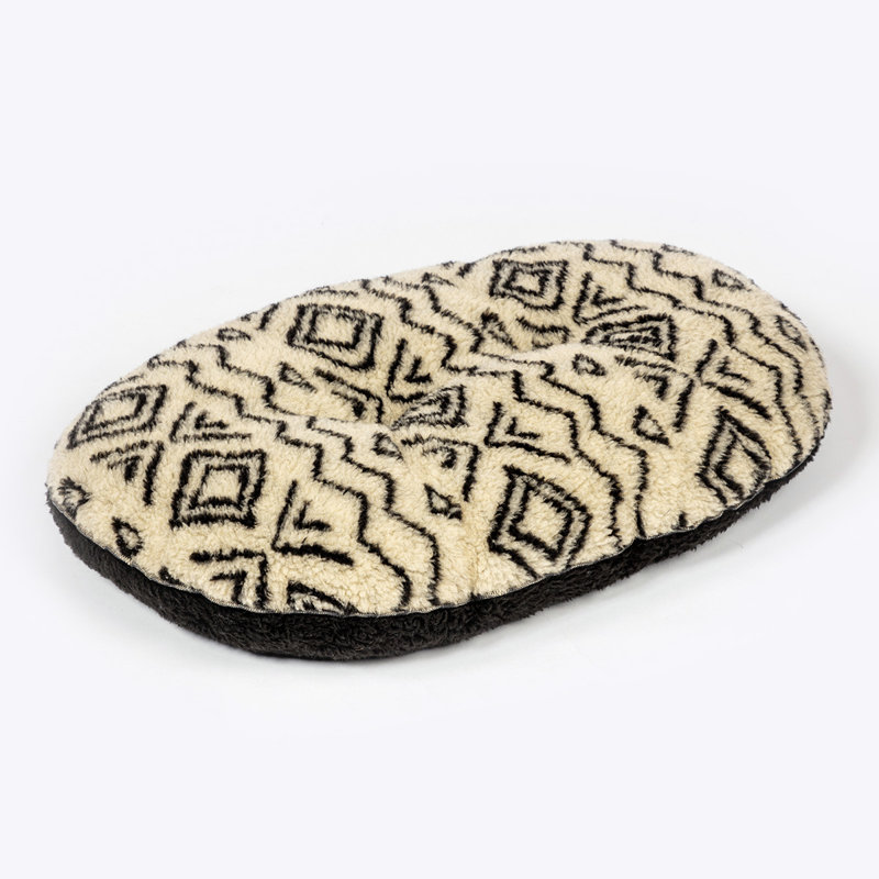 Geometric Fleece Pet Bed, 15cm H x 54cm W x 69cm D