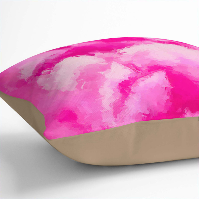Abstract Square Cushion, 55cm H x 55cm W x 20cm D, Stone