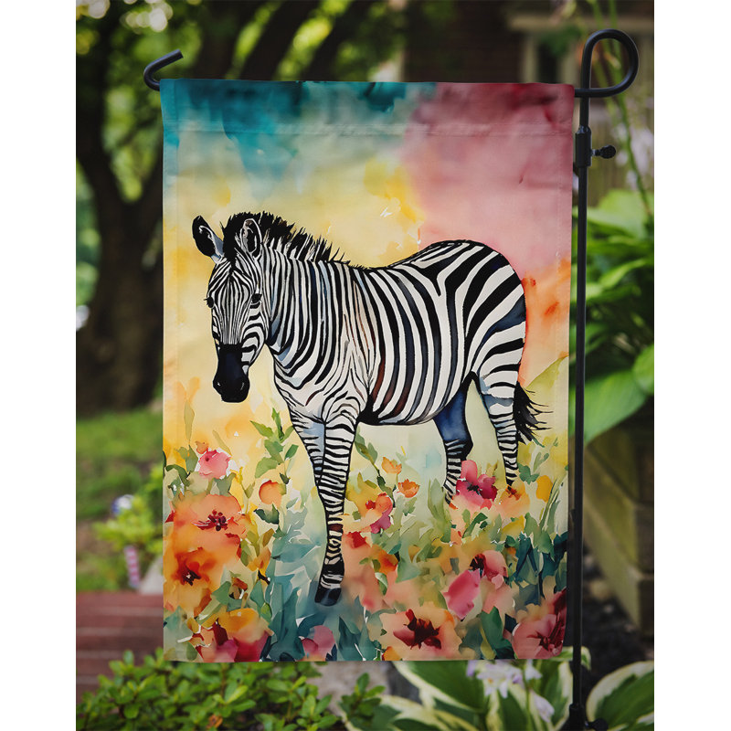 Drapeau de jardin zèbre