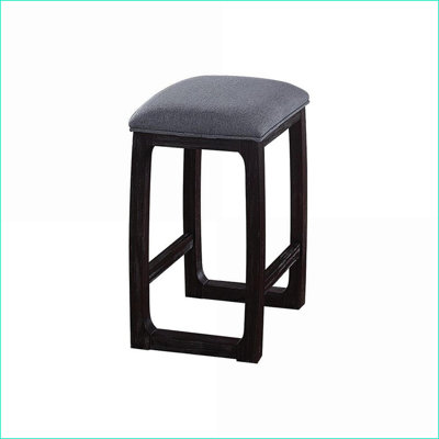 Tabourets de comptoir, siège rembourré en tissu rustique moderne, bois espresso vieilli, bar pour îlot de cuisine | Tissu | Tabourets de coiffeuse