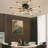 8-Light Modern Ceiling Light, Flush Mount Linear Chandeliers