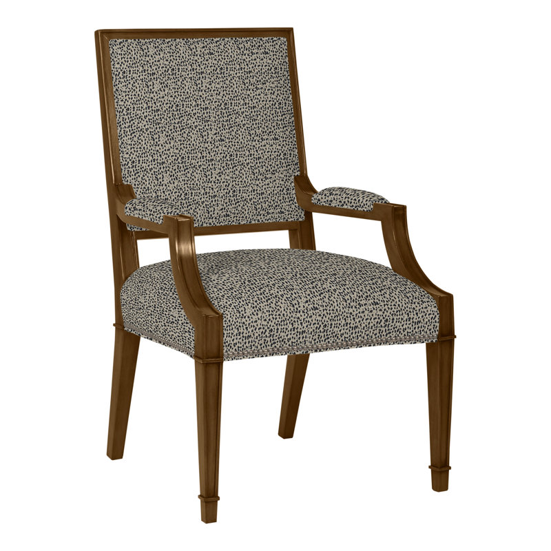 Michael Weiss Leighton Arm Chair, Havana, Callaloo Cotton, Yes