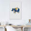 Hippopotame bleu et jaune - impression d'art graphique-52799550-52799569