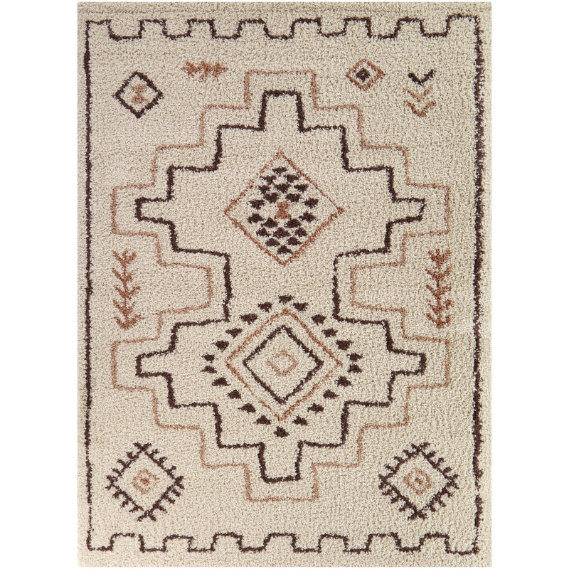 Tapis crème Adyan, Rectangle 7 pi 10 po x 10 pi