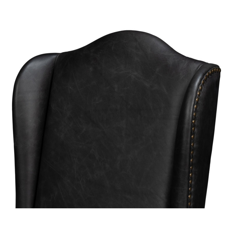 Leather Dining Chair, Black