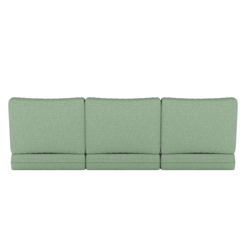 Sunbrella® Outdoor Sofa Seat / Back Cushion, Sunbrella Bliss Aloe