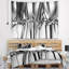 Tapisserie abstraite fond noir et cristal blanc-28496865