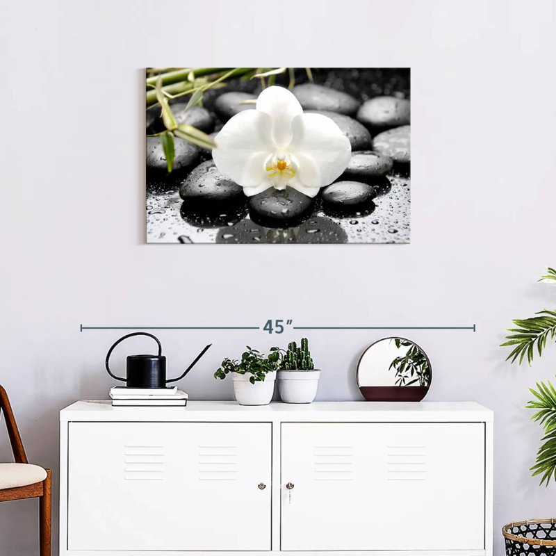 Harnek White Orchid, 20" H x 30" W